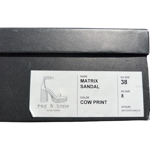 Rag & Bone Matrix Sandal in Cow print - Picture 6 of 16